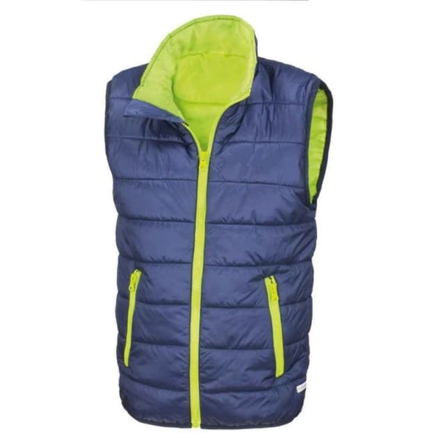 Result Core Padded Body Warmer in Navy Size: 2-3 Years Navy Unisex 2-3 Years