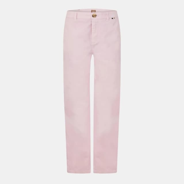 Boss Womens Tachini2 Chino Trousers, Chino Style Pastel Pink female 4 (XXS)