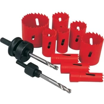 Holesaw Kit in Plastic Tube 11-Pce - Kennedy
