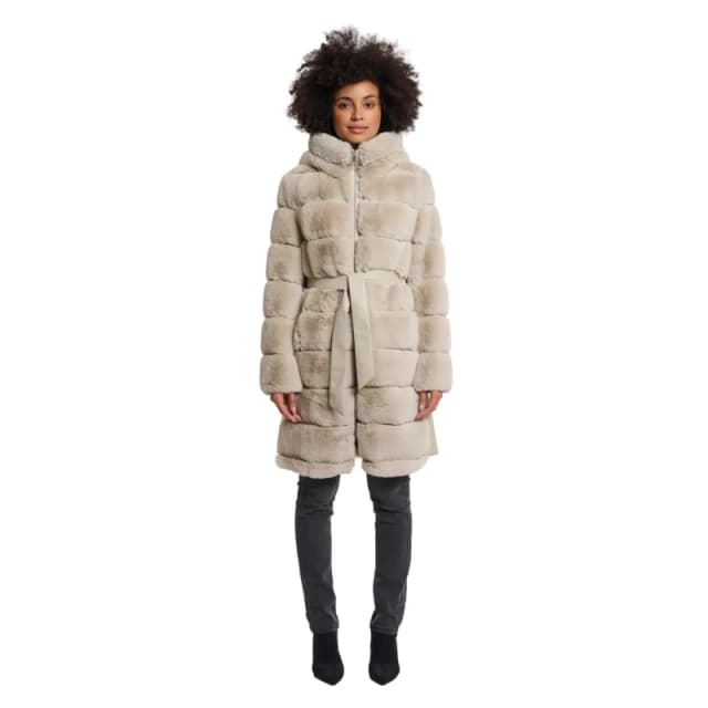 Rino & Pelle Womens belted coat Rino & Pelle Bridget Beige Female 40