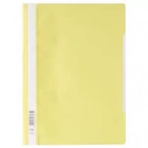 Durable Clear View A4 Folder Economy Yellow Pack of 50