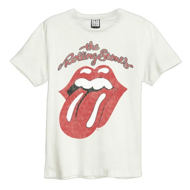 Amplified Amplified Men Vintage The Rolling Stones T-Shirt in White Size: 3X-Large White XXXL Male 5063806406839