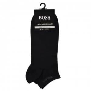 Hugo Boss 2 Pack Trainer Socks Black Size 39-42