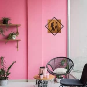 Pulp Dans Walnut Black Decorative Wooden Wall Accessory