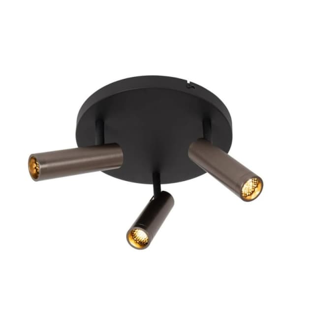 Netlighting Grado Ceiling spotlight Ø25cm 3xGU10 (MR11) Grey iron Grey Unisex