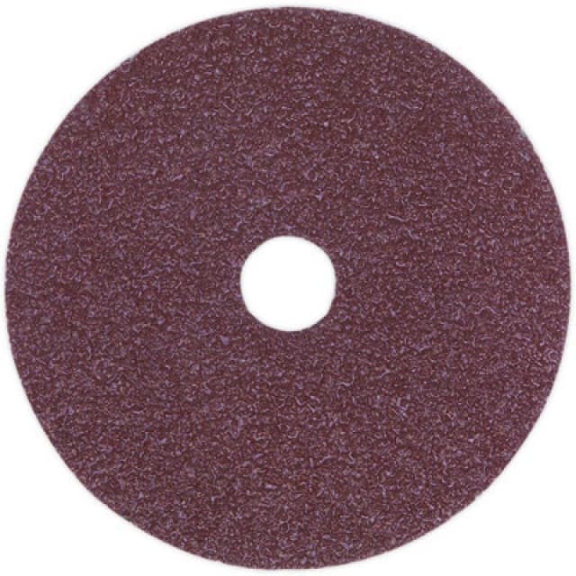 Loops 25 PACK - 100mm Fibre Backed Sanding Discs - 50 Grit Aluminium Oxide Round Sheet Multi