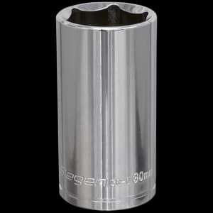 Siegen 1/2" Drive Deep Hexagon WallDrive Socket Metric 1/2" 30mm
