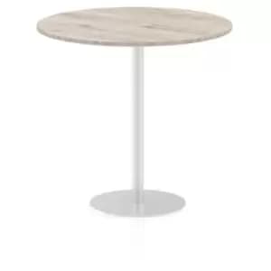 Italia Poseur Table Round 1200 Top 1145 High Grey Oak