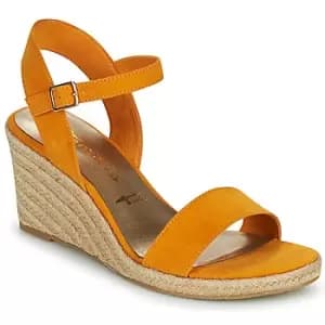 Tamaris LIVIAN womens Sandals in Yellow,6,6.5