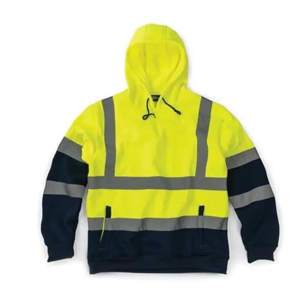 Tough Grit Hi-Vis 2-Tone Hoodie Yellow/Navy - XL