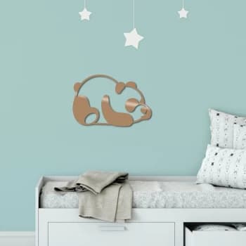 Panda2 - Copper Copper Decorative Metal Wall Accessory