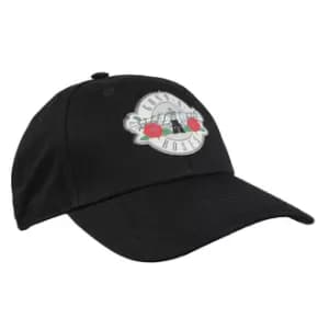 Guns N' Roses - Silver Circle Logo Mens Baseball Cap - Black