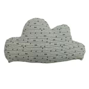 Printed Cloud Kids Cushion Grey