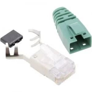 BEL Stewart Connectors SS39GNE SS39GNE RJ45 Connector CAT 6 8P8C RJ45 Plug straight Green