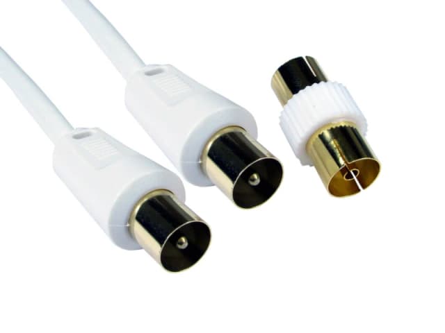 Cables Direct Cables Direct TV Coax 20m coaxial cable F White 2TV-20