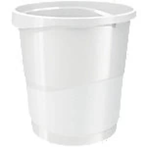 Rexel Waste Bin Choices Polypropylene White 25.8 x 28.5 x 32.2 cm