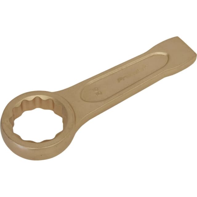 Loops 55mm Ring End Slogging Spanner - Non-Sparking - Short Profile Striking End Multi