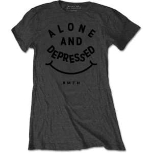 Bring Me The Horizon - Alone & Depressed Womens X-Large T-Shirt - Grey
