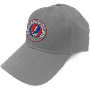 Grateful Dead - Steal Your Face Logo Unisex Baseball Cap - Grey