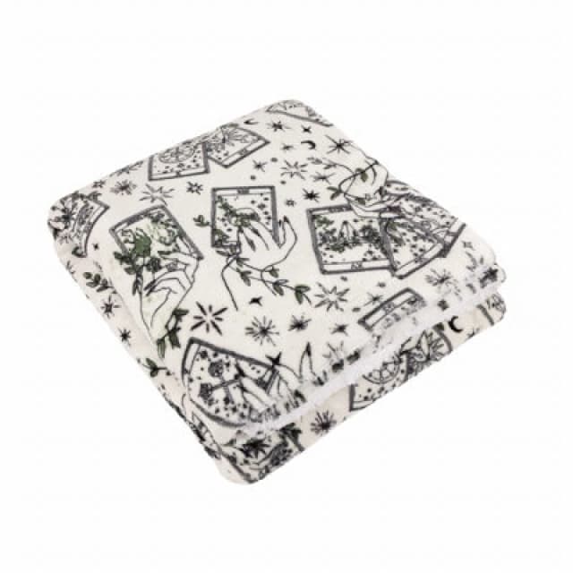 Furn Furn Celestial Stories Printed Fleece in Cream Size: 130cm x 180cm Cream 130cm x 180cm Unisex 5025532352989