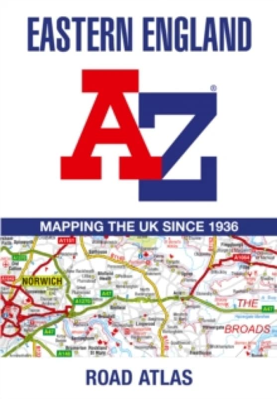 Eastern England A-Z Road Atlas. Paperback. By AZ Maps Books