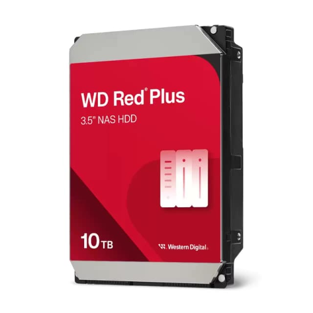 Western Digital Western Digital Red Plus WD100EFGX internal hard drive 10 TB 7200 RPM 256 MB 3.5" Serial ATA III WD100EFGX
