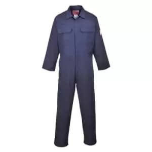 Biz Flame Mens Pro Flame Resistant Coverall Navy XL