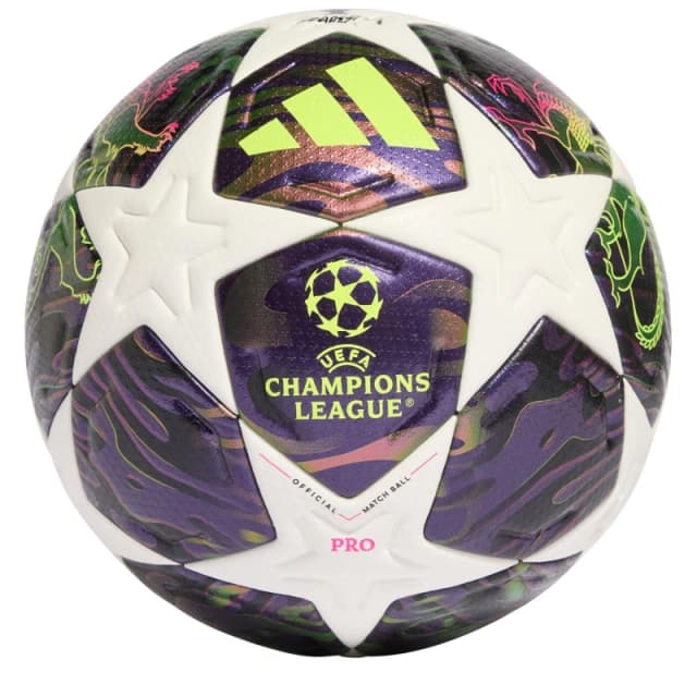 adidas UEFA Champions League Pro Football 2025 2026 Purple/White unisex Size 5