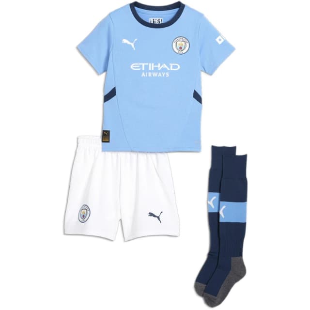 Puma Manchester City Home Minikit 2024 2025 Infants - Blue Blue 2 - 3 Years