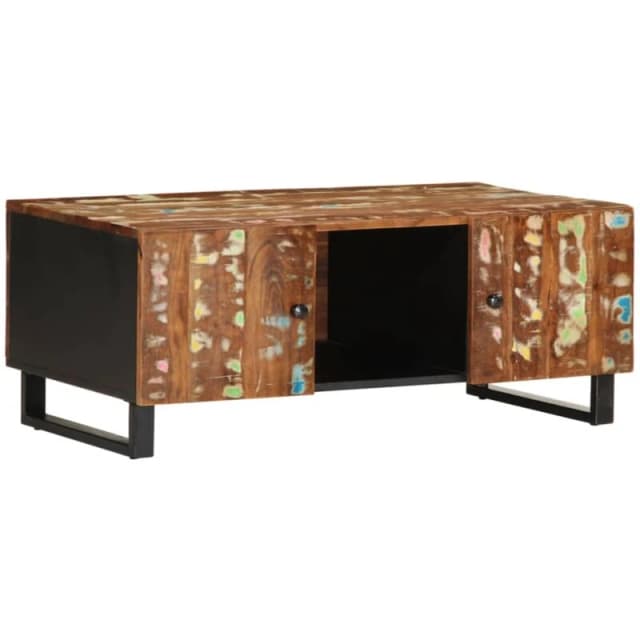 VIDAXL Coffee Table 100x54x40cm Solid Wood Reclaimed&Engineered Wood Vidaxl 8720845724559