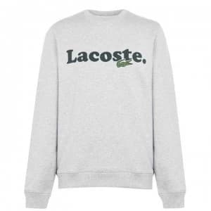 Lacoste Lacoste Script Crew Sweatshirt - Silv Chine CCA