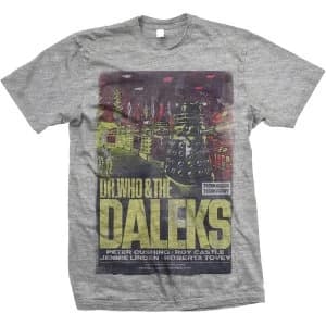StudioCanal - Doctor Who & The Daleks Unisex Large T-Shirt - Grey