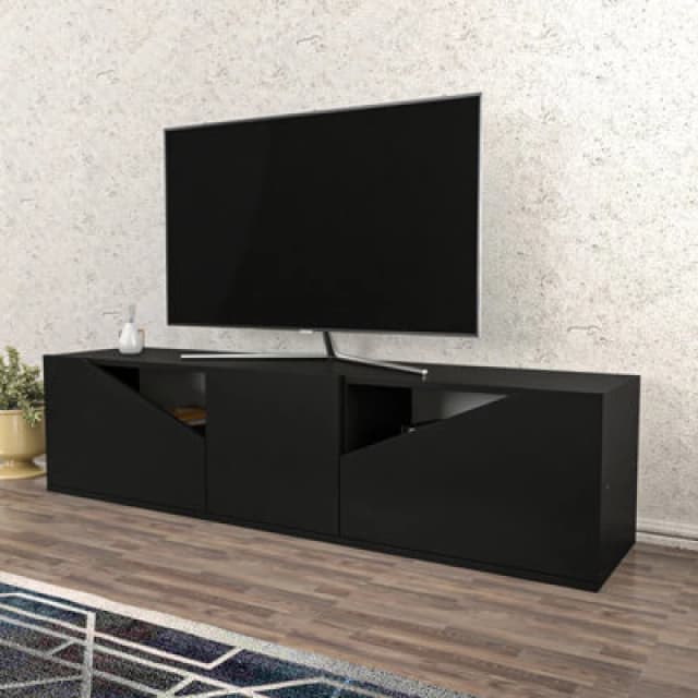Decorotika Carson TV Stand TV Unit For Tv's Up To 72" Anthracite