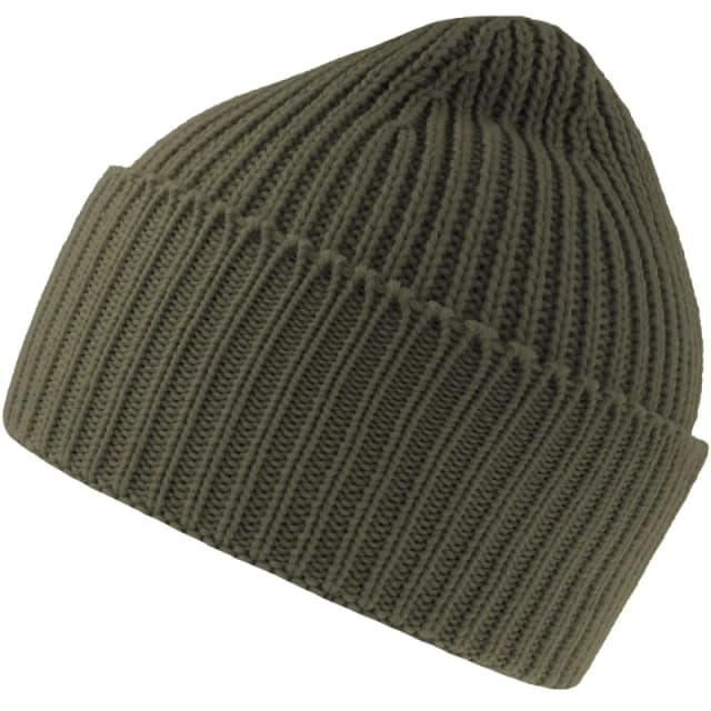 Atlantis Atlantis Men Oak Chunky Knit Beanie in Olive Olive One Size Male 5063527805331