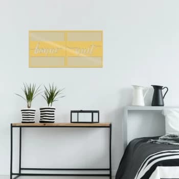 Bonne Nuit 2 - Gold Gold Decorative Metal Wall Accessory