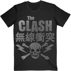 The Clash - Skull & Crossbones Unisex Large T-Shirt - Black