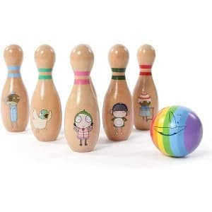 Sarah & Duck Wooden Classic Skittles Set