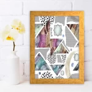 AC650249578 Multicolor Decorative Framed MDF Painting