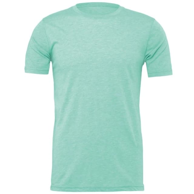 Bella + Canvas Mens Heather Cvc Short Sleeve T-Shirt in Mint Size: Small Mint Male S