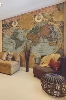 Vintage Map Wall Mural