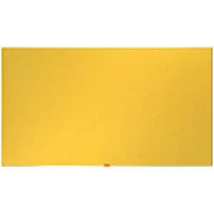 Nobo Notice Board Felt Yellow 69 x 122 cm