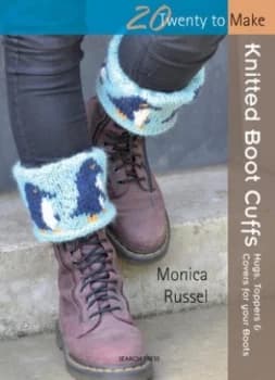 Knitted boot cuffs by Monica Russel