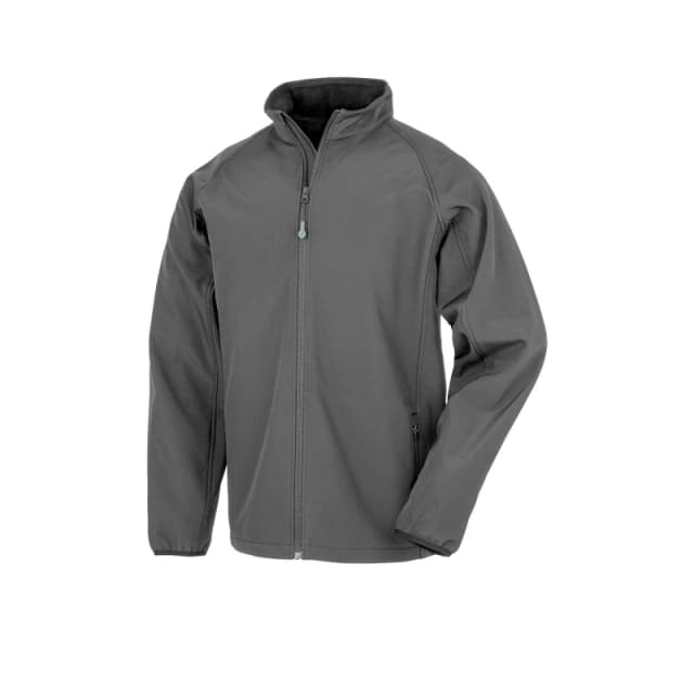 Result Result Men Softshell Printable Jacket in Grey Size: Small Grey S Male 5063238718548