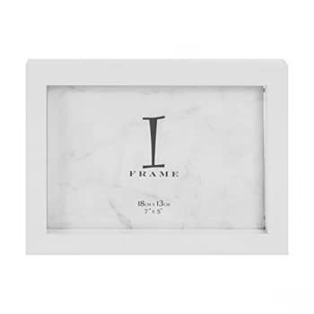 7" x 5" - iFrame Plastic White Photo Frame
