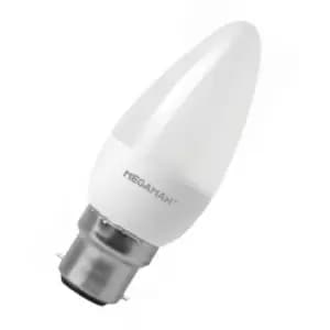 Led Candle 3.5W BC-B22d (25W Equivalent) 2800K Warm White Opal 250lm bc Bayonet B22 Frosted Light Bulb - Megaman