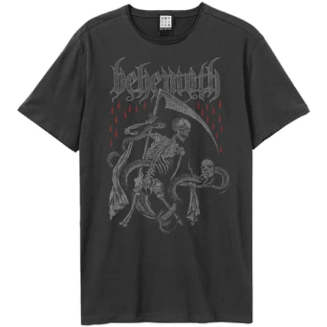 Amplified Amplified Men Death Entity Behemoth T-Shirt in Charcoal Size: X-Small Charcoal XS Male 5063703824125
