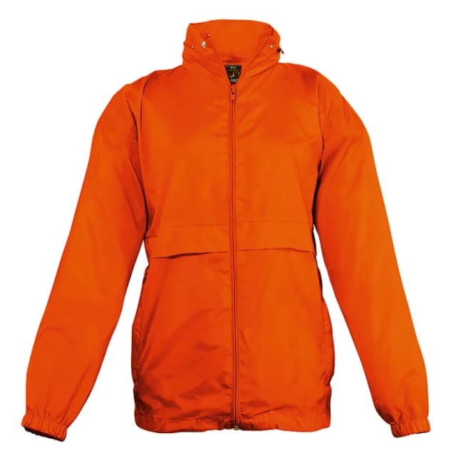 SOL'S Surf Windbreaker Jacket (Water Resistant & Windproof) in Orange Size: 13 Years Orange Unisex 13 Years