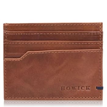 Howick 6CC Open Holder Wallet - Cognac