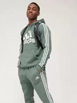 adidas Bl3s Fleece Hoodie - Green Size M Men