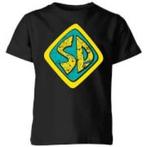 Scooby Doo Emblem Kids T-Shirt - Black - 11-12 Years